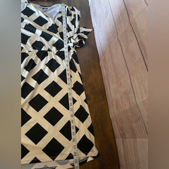 Mud Pie Womens Drew Tunic Shirt Dress Long Sleeves Pearl / Black Size Small. - Picture 6 of 11